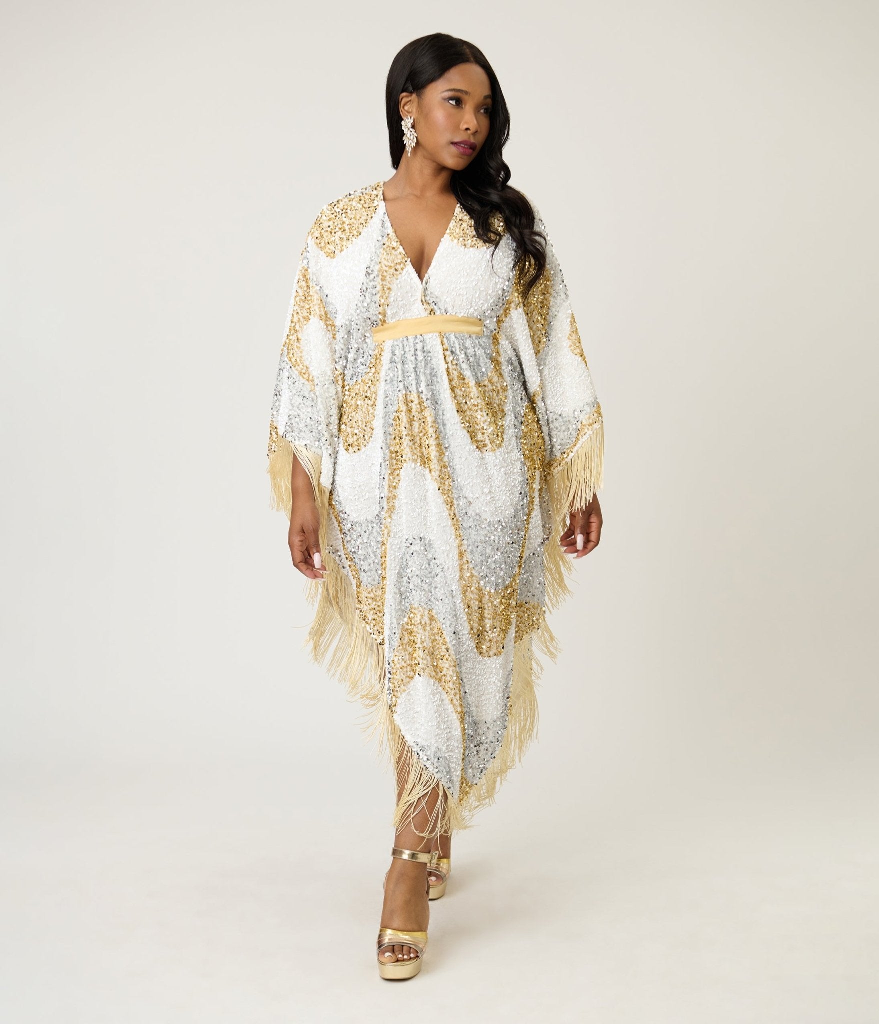 slim fit dress slacks Joanna Goddess Kaftan