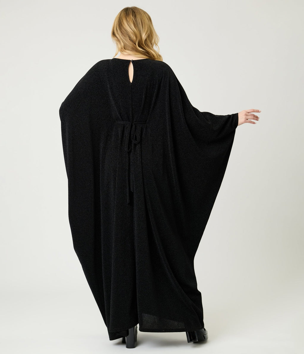 Smak Parlour Black Batwing Caftan - Unique Vintage - Womens, DRESSES, CAFTAN