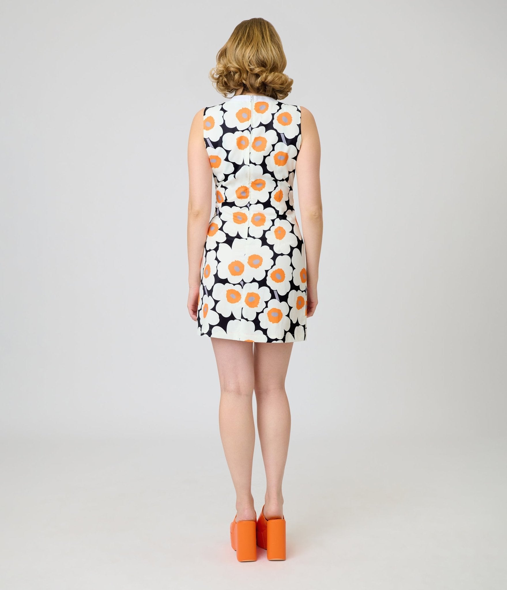 Smak Parlour Black & Daisy Mod Mini Dress - Unique Vintage - Womens, DRESSES, SHIFTS