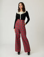 Smak Parlour Black & Ivory Holly Embroidered Cardigan - Unique Vintage - Womens, TOPS, SWEATERS