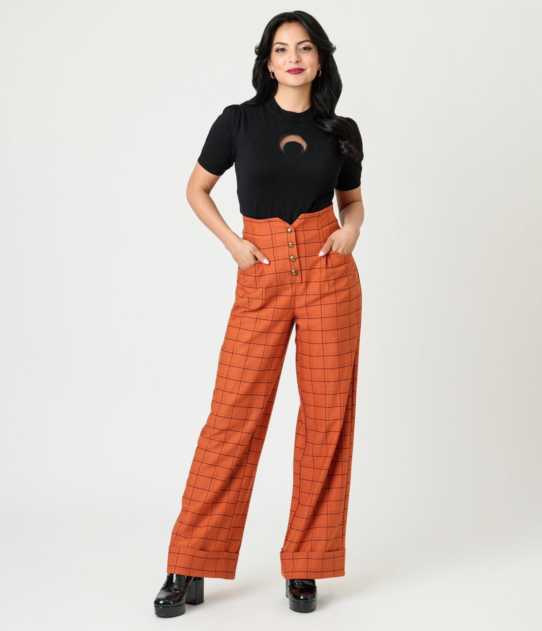 Smak Parlour Black Moon Cutout Sweater - Unique Vintage - Womens, TOPS, SWEATERS