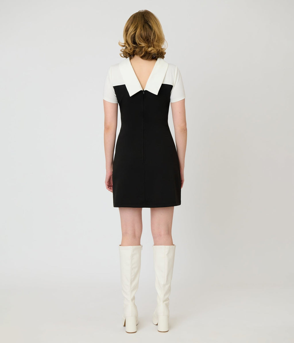 Smak Parlour Black & Rainbow Pockets Shift Dress - Unique Vintage - Womens, DRESSES, SHIFTS