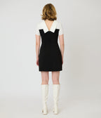 Smak Parlour Black & Rainbow Pockets Shift Dress - Unique Vintage - Womens, DRESSES, SHIFTS
