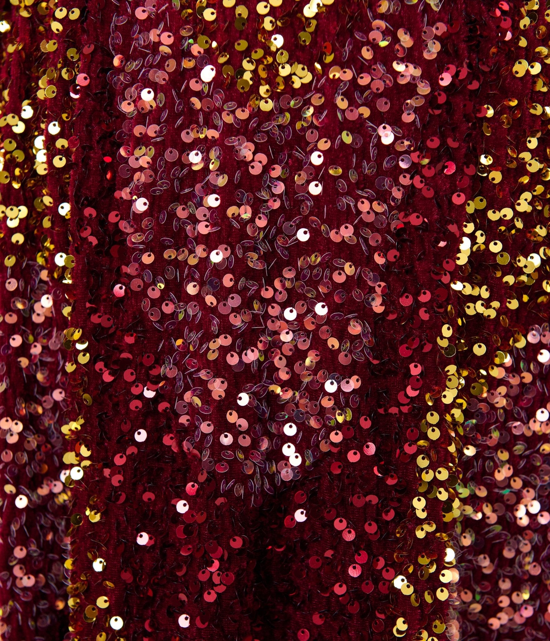 Smak Parlour Burgundy Sequin Angela Caftan Dress - Unique Vintage - Womens, DRESSES, CAFTAN