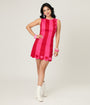 Smak Parlour Hot Pink & Red Hearts Scallop Mini Dress