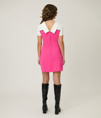 Smak Parlour Hot Pink & White Flower Pocket Dress - Unique Vintage - Womens, DRESSES, SHIFTS