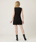 Smak Parlour Orange & Black Stripe Scallop Mini Dress - Unique Vintage - Womens, DRESSES, SHIFTS