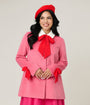 Smak Parlour Pink & Red Bows Topper Coat