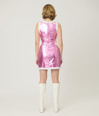 Smak Parlour Pink & White Contrast Cutout Shift Dress - Unique Vintage - Womens, DRESSES, SHIFTS