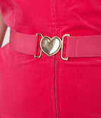 Smak Parlour Plus Size 1970s Hot Pink Belted Romper - Unique Vintage - Womens, BOTTOMS, ROMPERS AND JUMPSUITS
