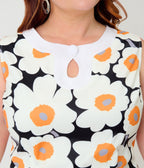 Smak Parlour Plus Size Black & Daisy Mod Mini Dress - Unique Vintage - Womens, DRESSES, SHIFTS