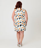 Smak Parlour Plus Size Black & Daisy Mod Mini Dress - Unique Vintage - Womens, DRESSES, SHIFTS