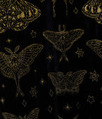 Smak Parlour Plus Size Black & Gold Moth Print Stevie Maxi Dress - Unique Vintage - Womens, DRESSES, MAXI