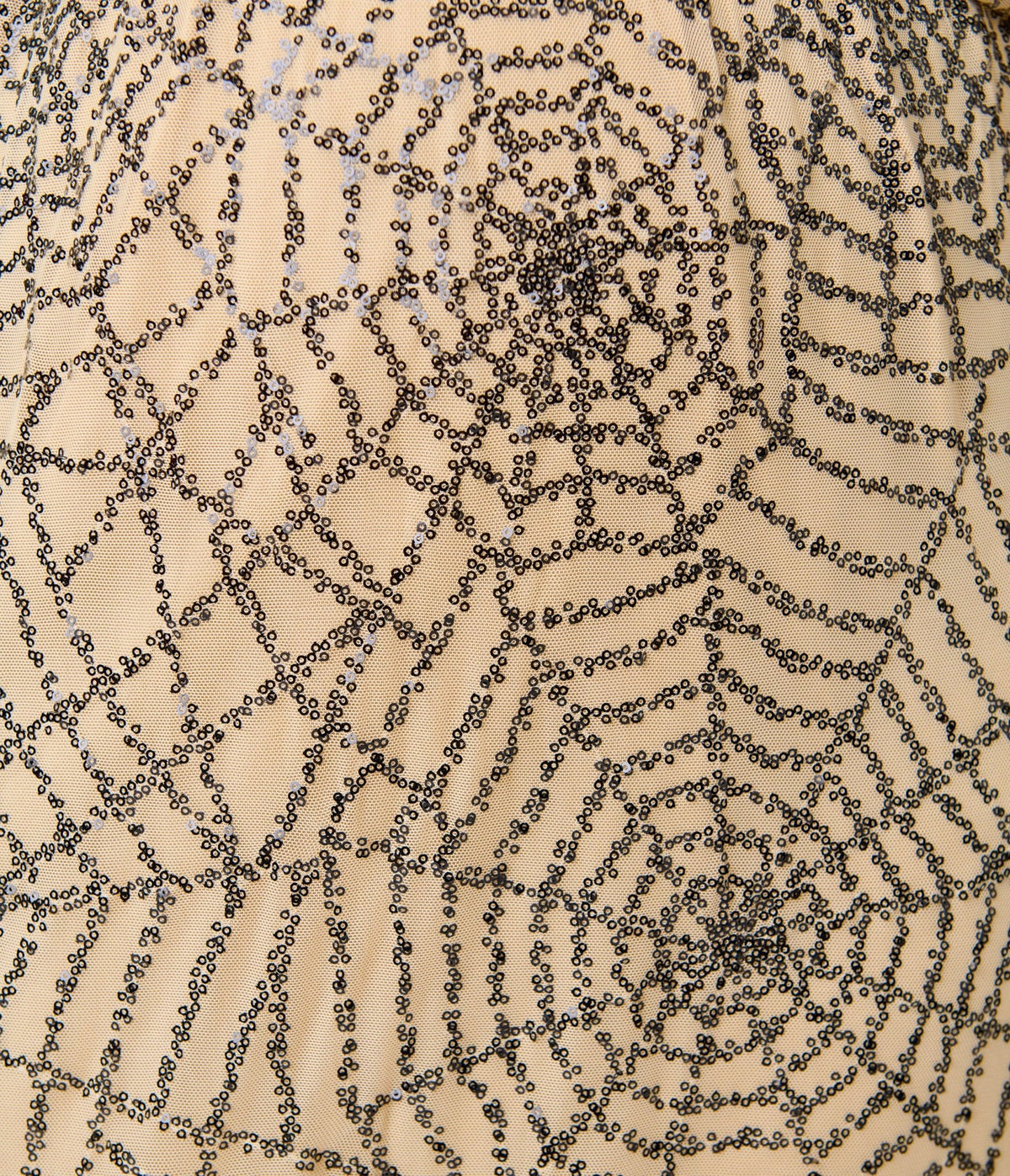Smak Parlour Plus Size Nude Spiderweb Sequin Faux Wrap Diane Maxi Dress - Unique Vintage - Womens, DRESSES, MAXI