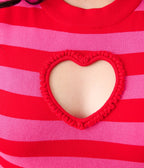 Smak Parlour Plus Size Red & Hot Pink Heart Cutout Flare Dress - Unique Vintage - Womens, DRESSES, FIT AND FLARE