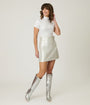 Smak Parlour Silver Belted Mini Skirt