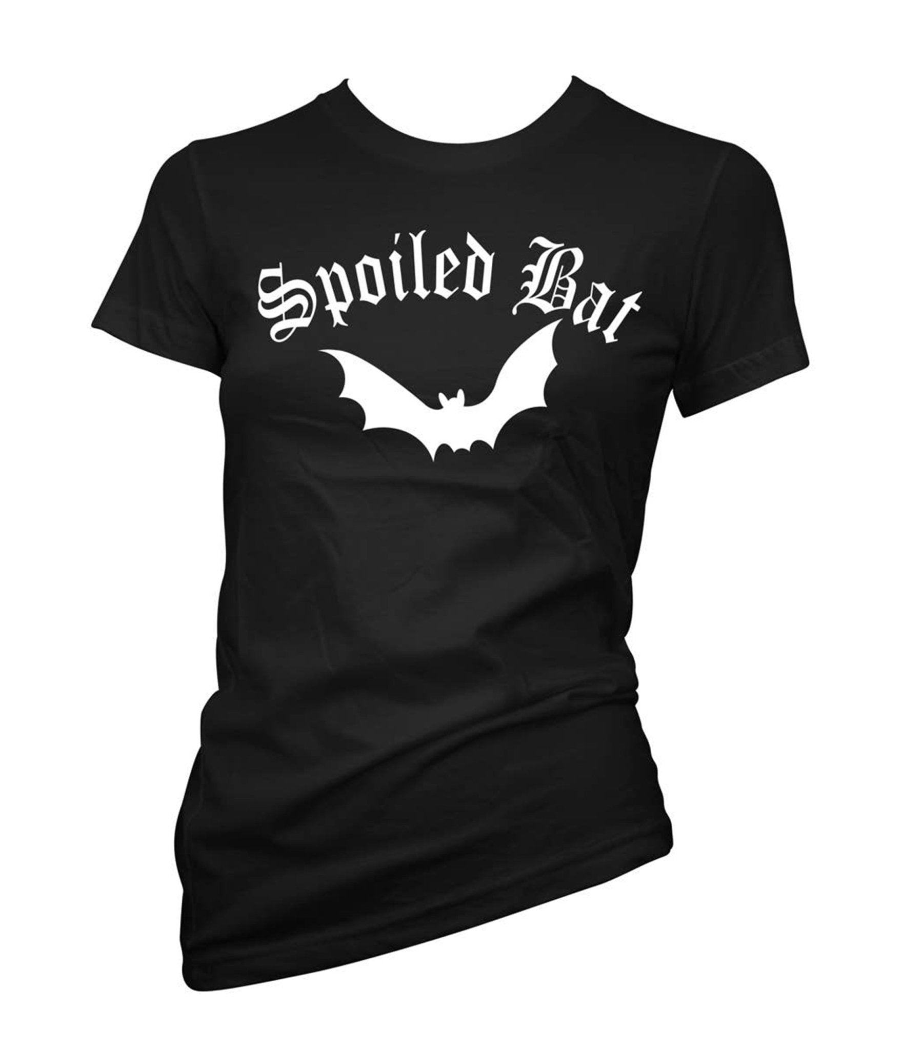 Spoiled Bat Cotton Women's Graphic Tee - Unique Vintage - Womens, GRAPHIC TEES, TEES
