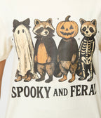Spooky & Feral Raccoon Unisex Graphic Tee - Unique Vintage - Womens, GRAPHIC TEES, TEES