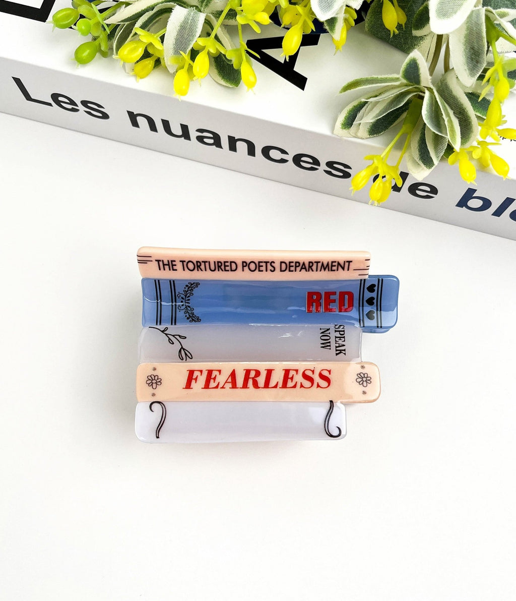 Stacked Books Hair Clip - Unique Vintage - Womens, ACCESSORIES, HAIR