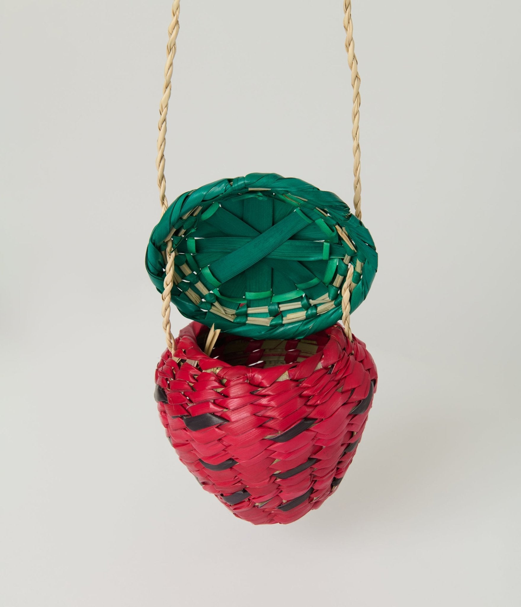 Strawberry Straw Shoulder Bag - Unique Vintage - Womens, ACCESSORIES, HANDBAGS