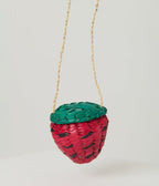 Strawberry Straw Shoulder Bag - Unique Vintage - Womens, ACCESSORIES, HANDBAGS