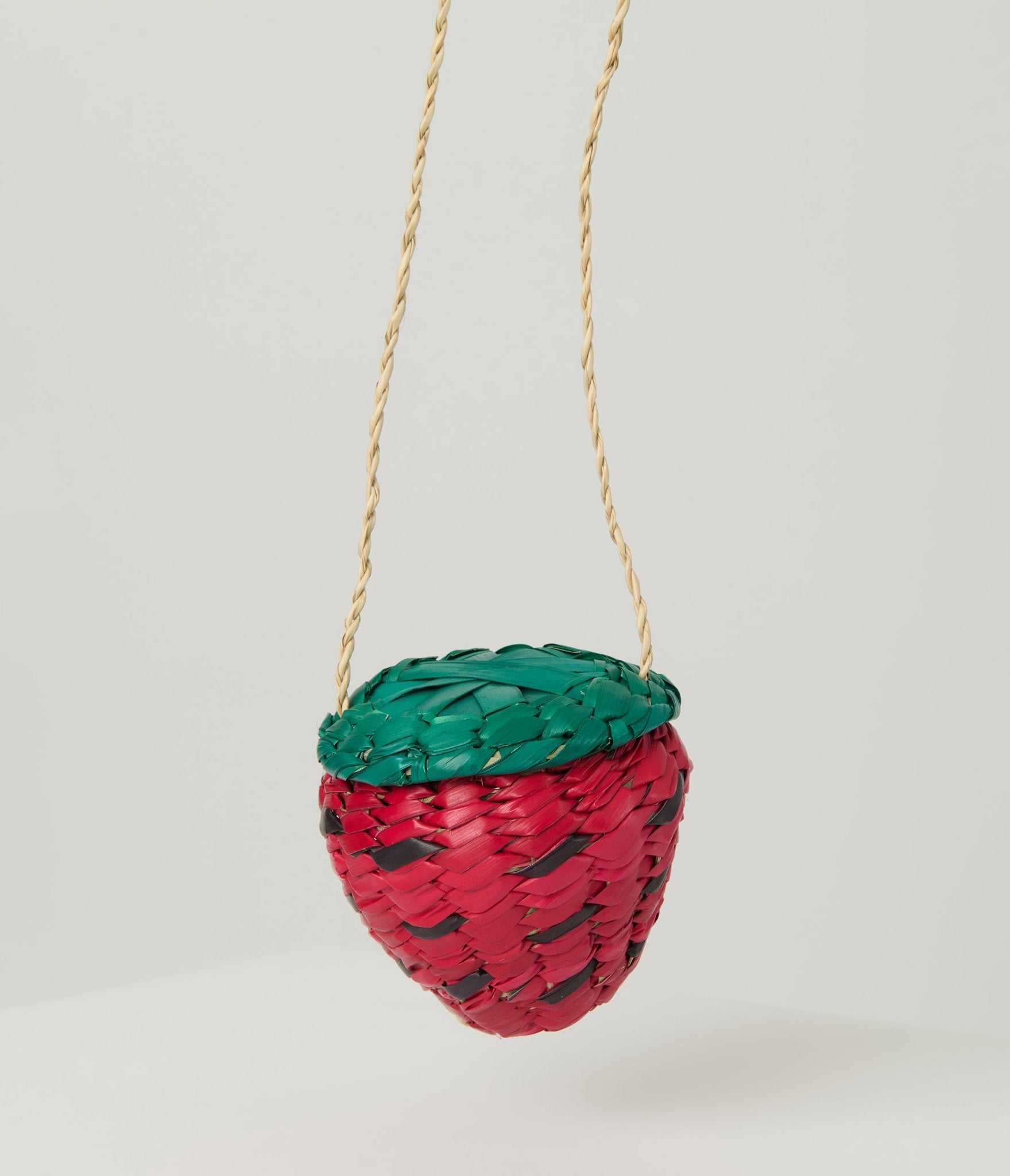 Strawberry Straw Shoulder Bag - Unique Vintage - Womens, ACCESSORIES, HANDBAGS
