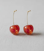 Sweet Sunrise Cherry Earrings - Unique Vintage - Womens, ACCESSORIES, JEWELRY