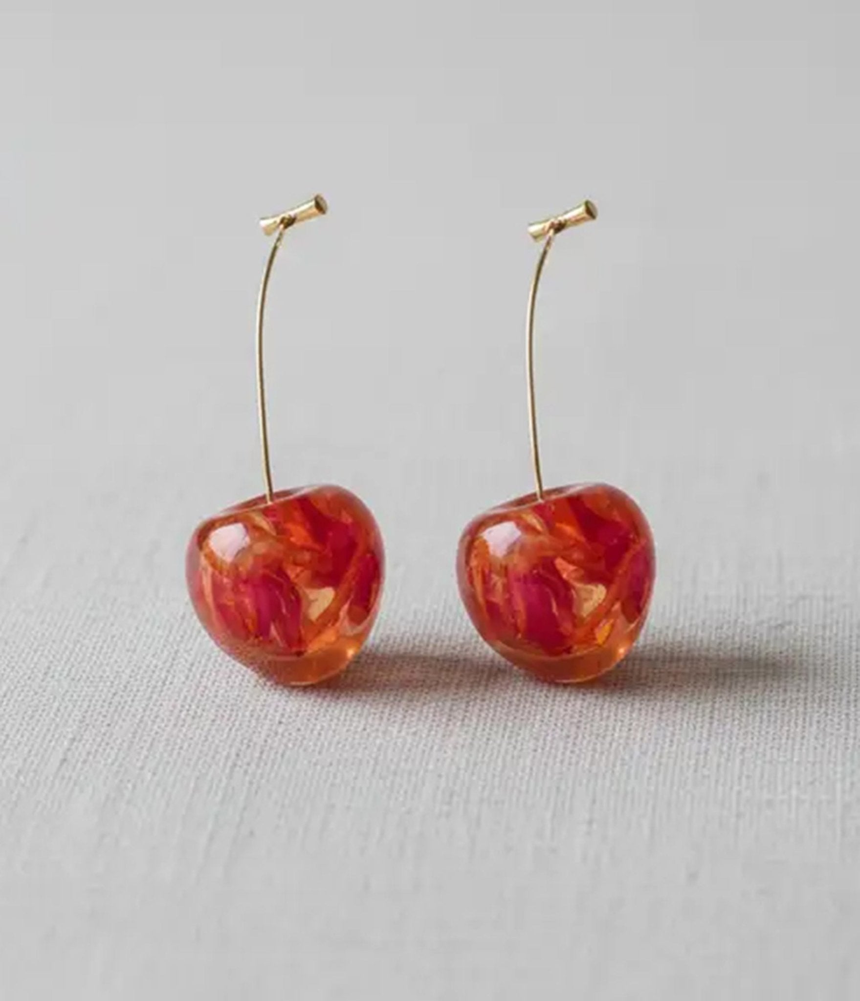 Sweet Sunrise Cherry Earrings - Unique Vintage - Womens, ACCESSORIES, JEWELRY