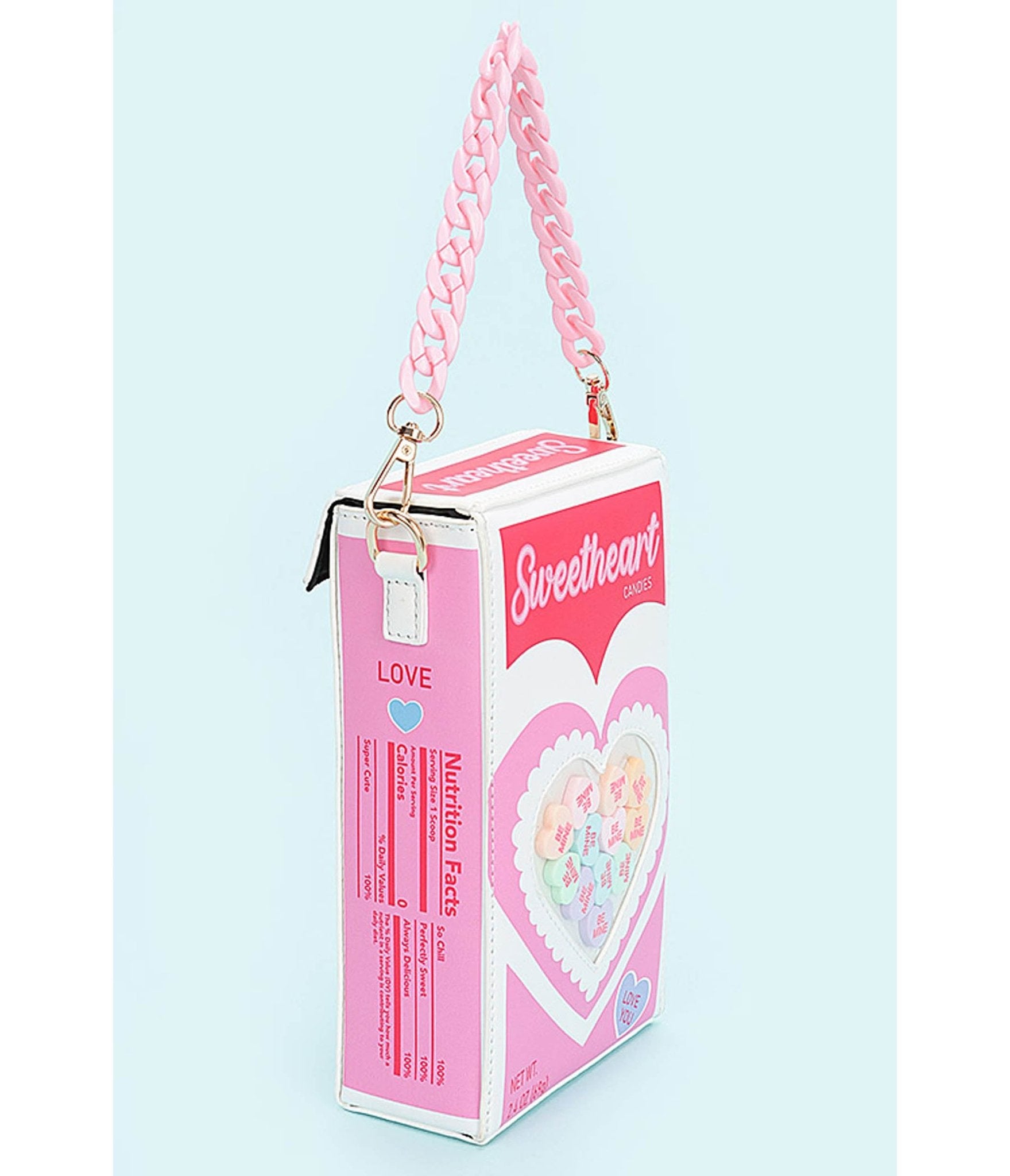 Sweetheart Leatherette Crossbody Bag - Unique Vintage - Womens, ACCESSORIES, HANDBAGS