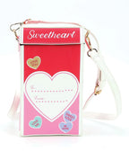 Sweetheart Leatherette Crossbody Bag - Unique Vintage - Womens, ACCESSORIES, HANDBAGS