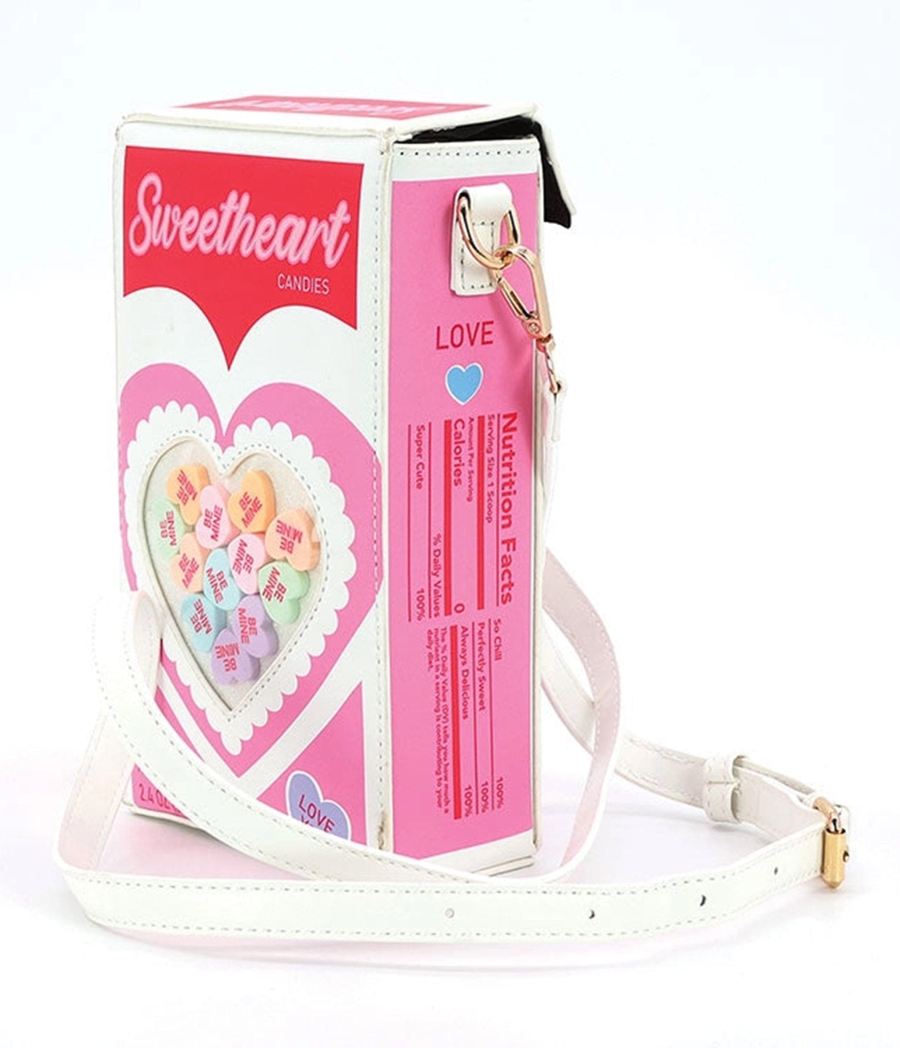 Sweetheart Leatherette Crossbody Bag - Unique Vintage - Womens, ACCESSORIES, HANDBAGS