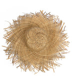Tan Raffia Frayed Edge Hat - Unique Vintage - Womens, ACCESSORIES, HATS