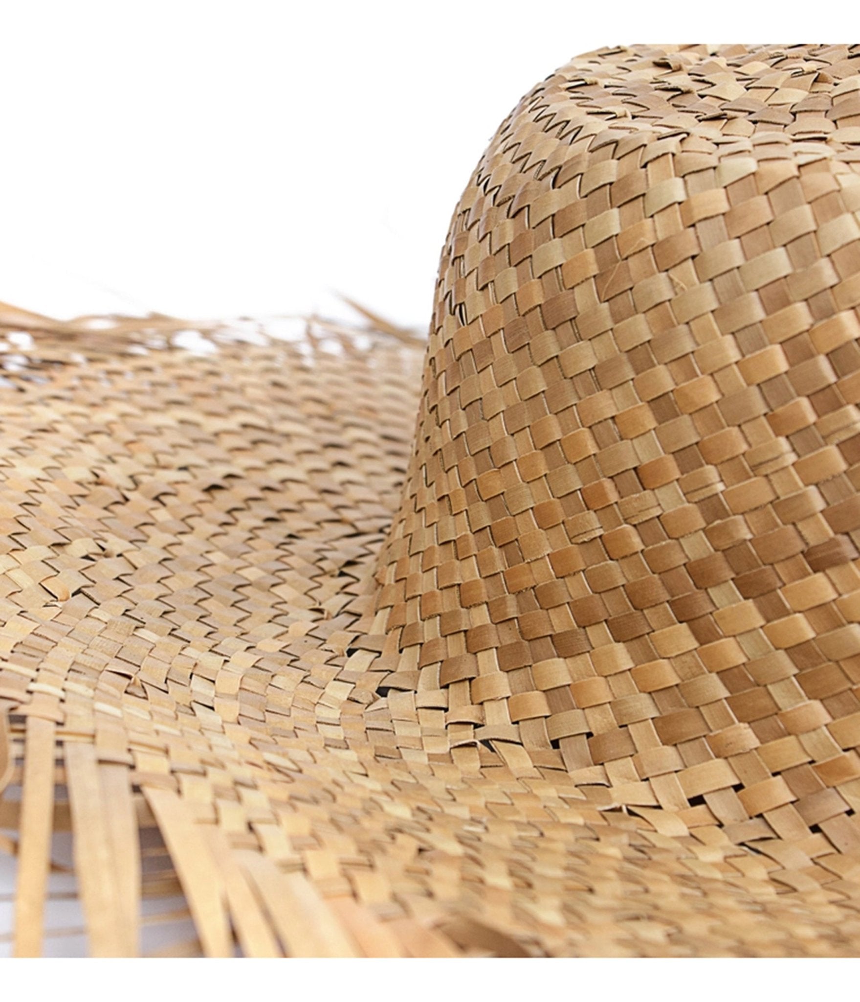 Tan Raffia Frayed Edge Hat - Unique Vintage - Womens, ACCESSORIES, HATS