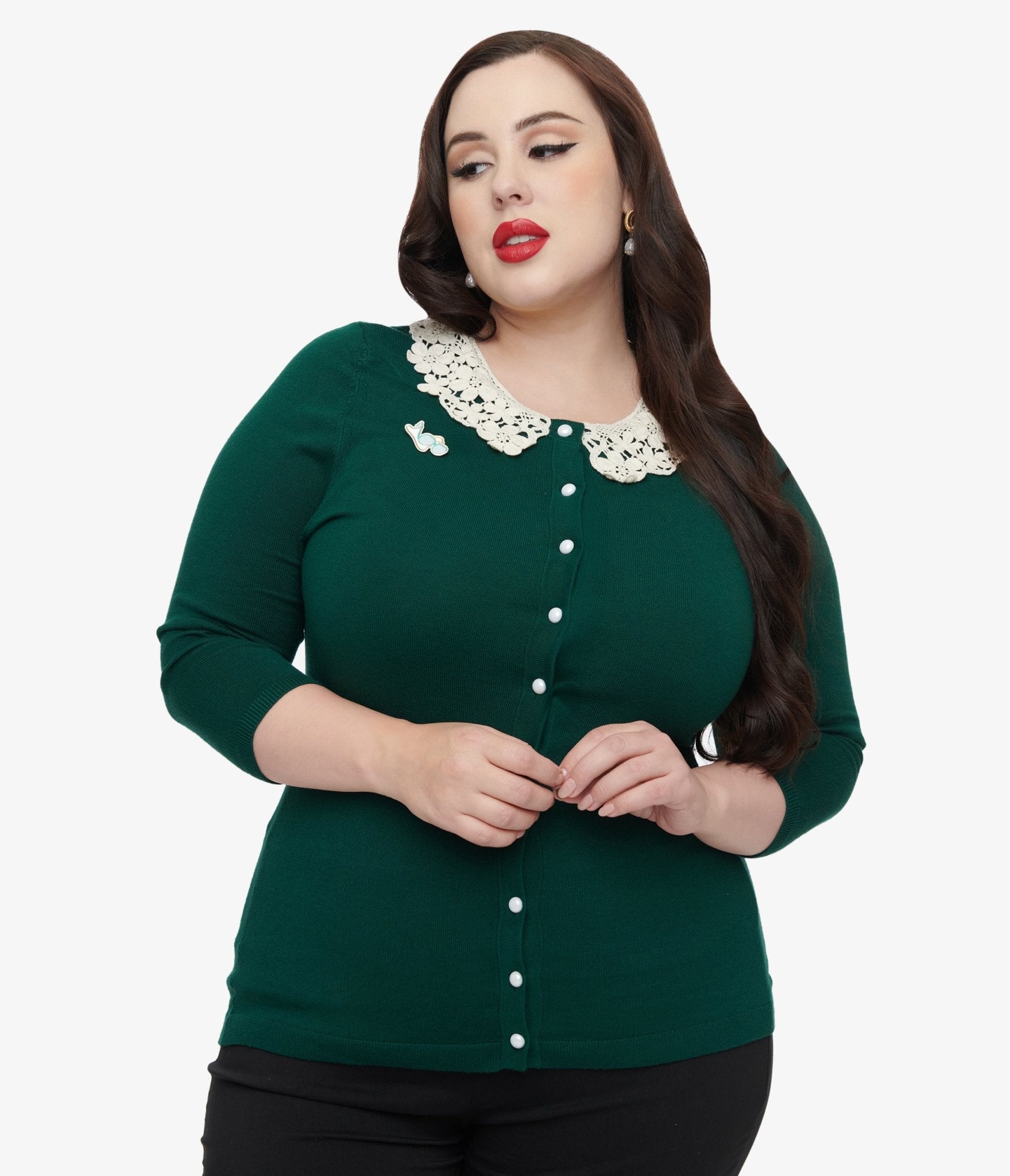 Plus size kelly green cardigan outlet
