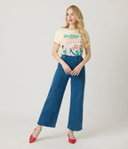 The Lost Bros Greetings From The Mermaid Lagoon Unisex Graphic Tee - Unique Vintage - Womens, GRAPHIC TEES, TEES