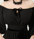 The Oblong Box Shop Black Eva Swing Dress - Unique Vintage - Womens, DRESSES, SWING