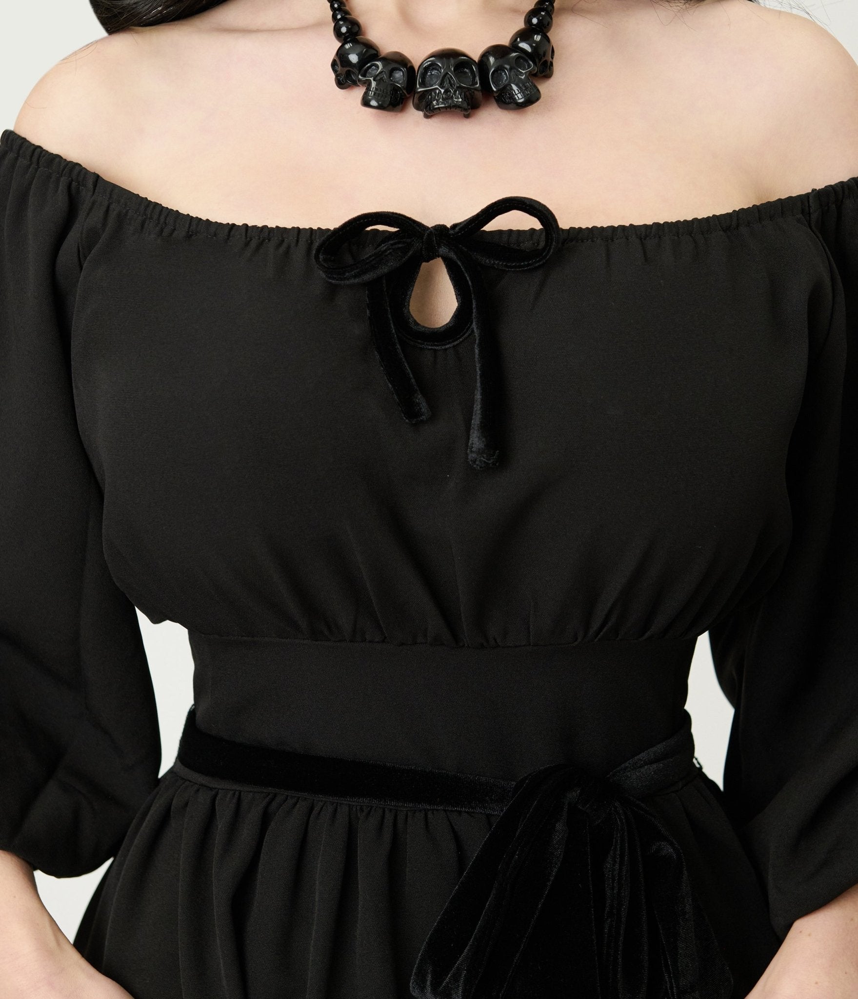 The Oblong Box Shop Black Eva Swing Dress - Unique Vintage - Womens, DRESSES, SWING