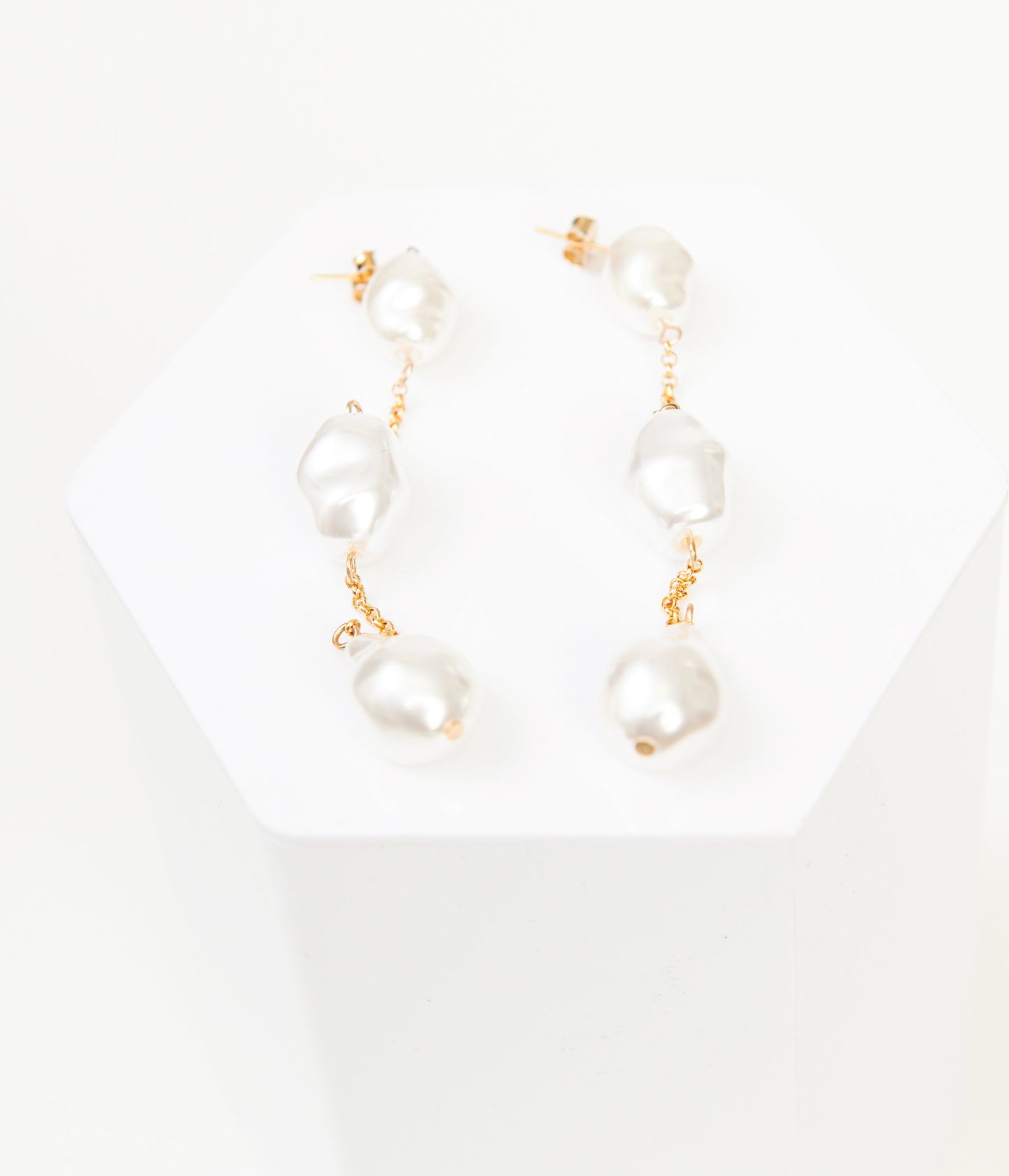 Tiered Pearl Drop Earrings - Unique Vintage - Womens, ACCESSORIES, JEWELRY