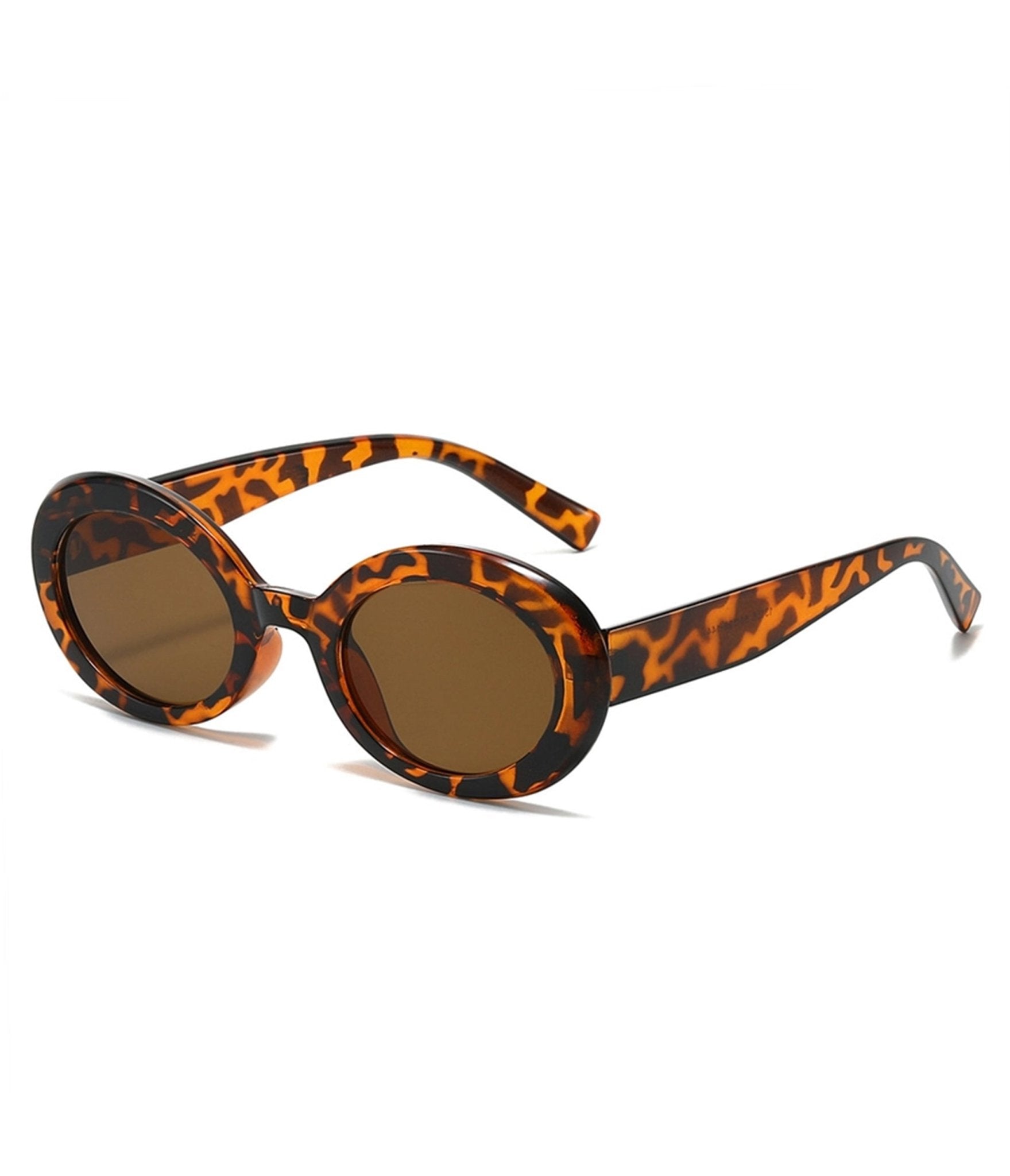 Tortoise Retro Round Sunglasses - Unique Vintage - Womens, ACCESSORIES, SUNGLASSES