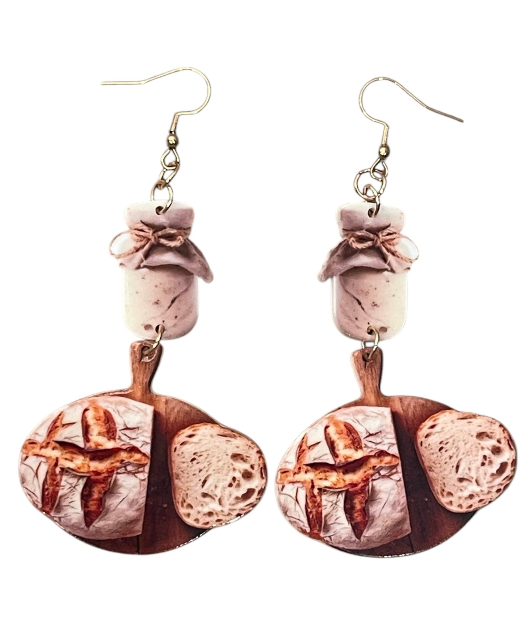 Trad Life Sourdough n' Starter Homestead Earrings - Unique Vintage - Womens, ACCESSORIES, JEWELRY