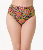 Unique Vintage 1960s Kaleidoscope Floral Daphne Swim Bottoms - Unique Vintage - Womens, SWIM, BOTTOM