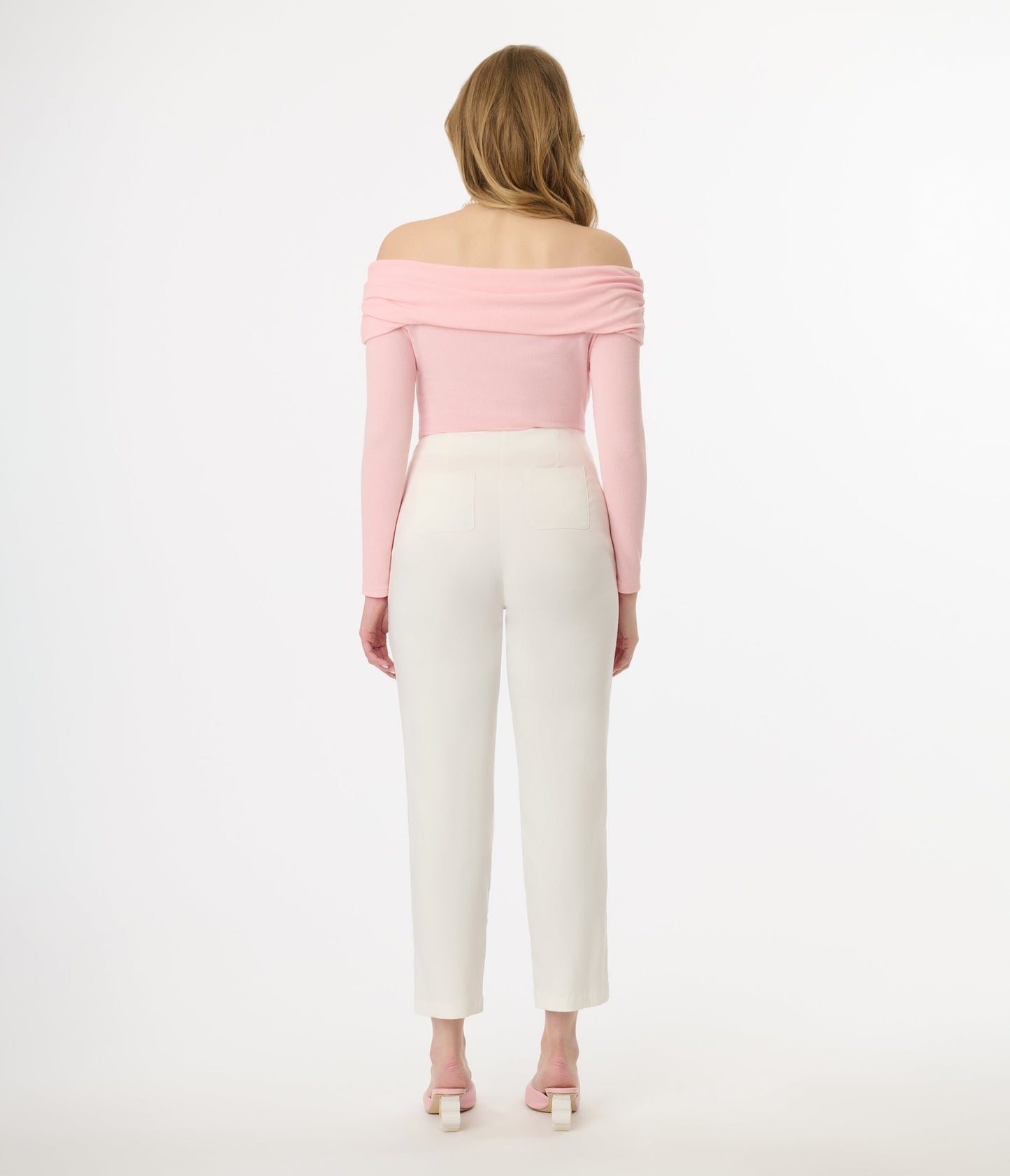 Unique Vintage 1960s White Cigarette Pants - Unique Vintage - Womens, BOTTOMS, PANTS