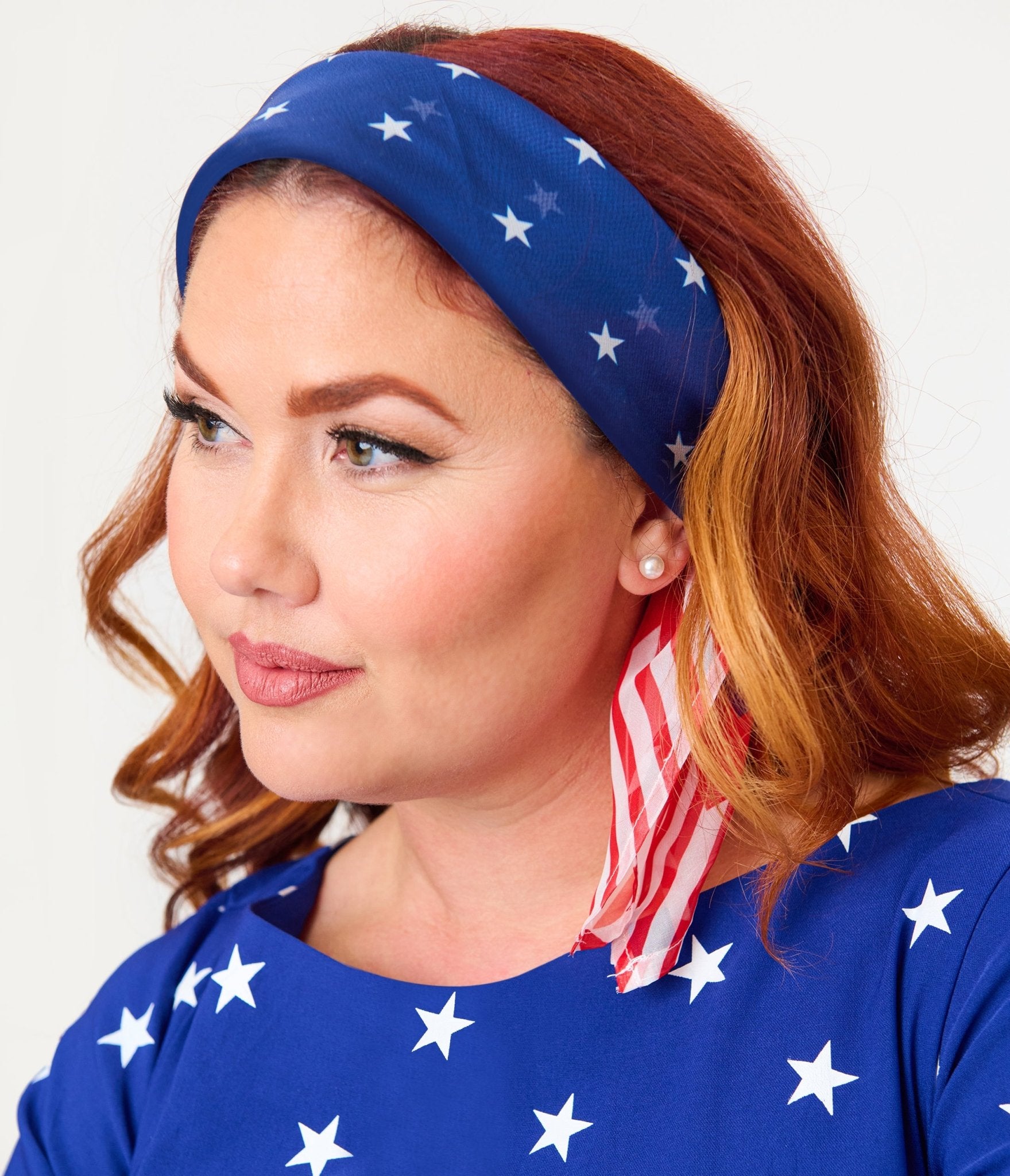 Unique Vintage Americana Hair Scarf - Unique Vintage - Womens, ACCESSORIES, HAIR
