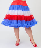 Unique Vintage Americana Tiered Petticoat - Unique Vintage - Womens, ACCESSORIES, PETTICOATS