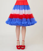 Unique Vintage Americana Tiered Petticoat - Unique Vintage - Womens, ACCESSORIES, PETTICOATS