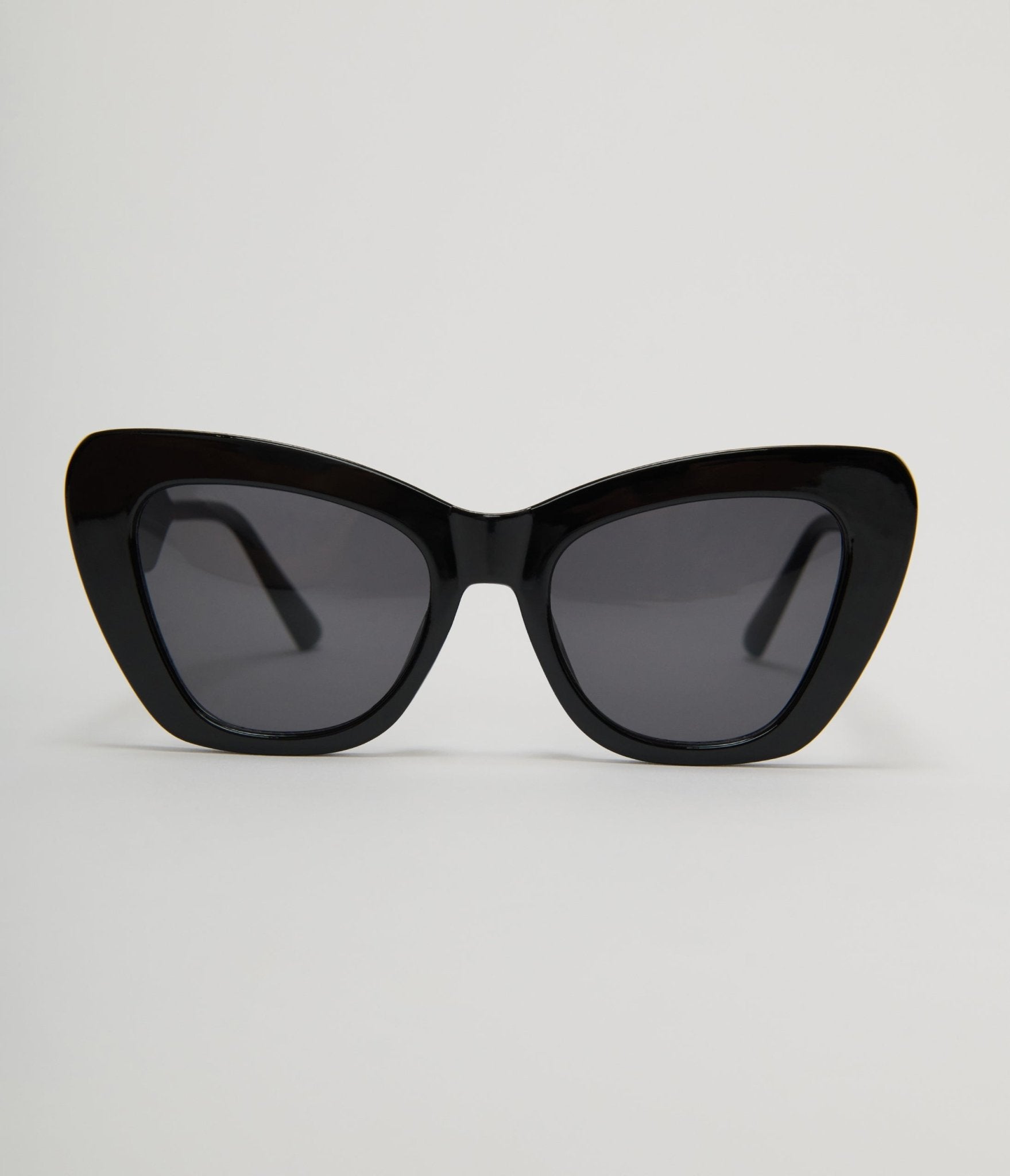 Unique Vintage Black Chunky Geometric Sunglasses - Unique Vintage - Womens, ACCESSORIES, SUNGLASSES