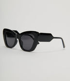 Unique Vintage Black Chunky Geometric Sunglasses - Unique Vintage - Womens, ACCESSORIES, SUNGLASSES
