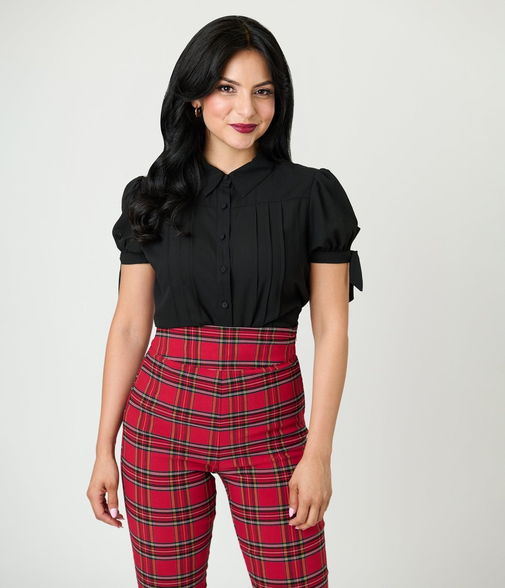Unique Vintage Black Colvin Blouse - Unique Vintage - Womens, TOPS, WOVEN TOPS