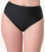 Unique Vintage Black Daphne Swim Bottom - Unique Vintage - Womens, SWIM, BOTTOM