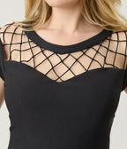 Unique Vintage Black Diamond Cable Swing Dress - Unique Vintage - Womens, DRESSES, SWING